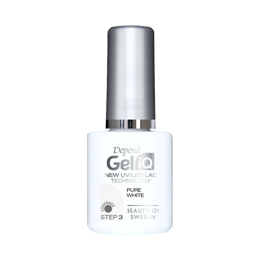 Geellakk Depend Gel iQ 1000 Pure White, 5ml цена и информация | Küünelakid, küünetugevdajad | kaup24.ee