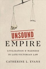 Unsound Empire: Civilization and Madness in Late-Victorian Law цена и информация | Исторические книги | kaup24.ee