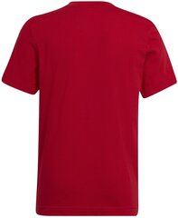Футболка Adidas Ent22 Tee Y Red HC0446 HC0446/152 цена и информация | Рубашки для мальчиков | kaup24.ee