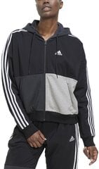 Джемпер Adidas W Cb B Fz Hodie Grey Black HC8833 HC8833/M цена и информация | Спортивная одежда для женщин | kaup24.ee