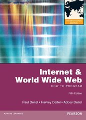 Internet & World Wide Web: How to Program: International Edition 5th edition hind ja info | Majandusalased raamatud | kaup24.ee