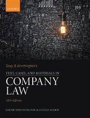 Sealy & Worthington's Text, Cases, and Materials in Company Law 12th Revised edition hind ja info | Majandusalased raamatud | kaup24.ee