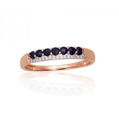 Золотое кольцо с бриллиантами "Афина VI" из красного золота 585 пробы 4752263026339 цена и информация | Кольцо | kaup24.ee
