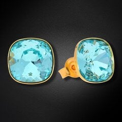 Серебряные серьги "Ослепительный Блеск (Light Turquoise)" с кристаллами Swarovski™ DS02A387 цена и информация | Серьги | kaup24.ee