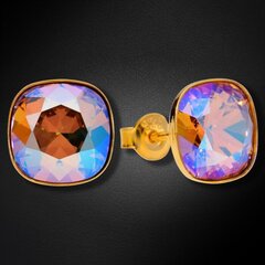Серебряные серьги "Ослепительный Блеск (Light Colorado Topaz Shimmer)" с кристаллами Swarovski™ DS02A382 цена и информация | Серьги | kaup24.ee
