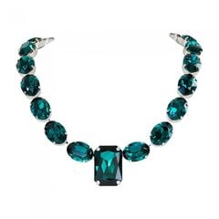 Naiste kaelakee Diamond Sky „Modern IV (Emerald)“ koos Swarovski kristallidega DS00N112 hind ja info | Kaelakeed | kaup24.ee