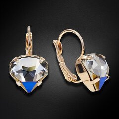 Naiste kõrvarõngad Diamond Sky „Lucia (Bermuda Blue)“ koos Swarovski kristallidega DS02A373 цена и информация | Серьги | kaup24.ee