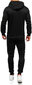 Meeste spordikostüüm J.Style Black 68C10381-3 68C10381-3/2XL hind ja info | Meeste spordiriided | kaup24.ee