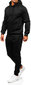 Meeste spordikostüüm J.Style Black 68C10381-3 68C10381-3/2XL hind ja info | Meeste spordiriided | kaup24.ee