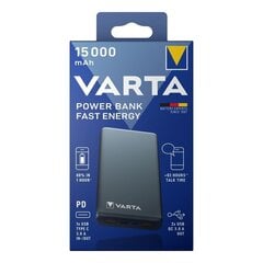 Запасной источник питания Varta Fast Energy 15000 мАч цена и информация | Varta Мобильные телефоны, Фото и Видео | kaup24.ee