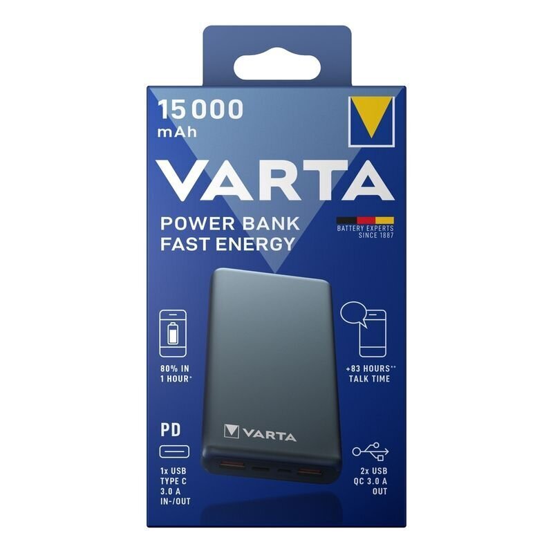 Varuallikas Varta Fast Energy 15000mAh цена и информация | Akupangad | kaup24.ee