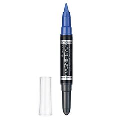 Veekindel lauvärvipliiats Rimmel London Magnif Eyes 1.6 g, Nr.004 Dark Side of Blue hind ja info | Ripsmetušid, lauvärvid, silmapliiatsid, seerumid | kaup24.ee