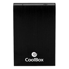 Kõvaketta kaitseümbris CoolBox Coo-Sca-2512 must цена и информация | Чехлы для внешних жестких дисков | kaup24.ee