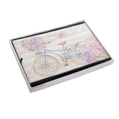 Kokkupandav karp DKD Home Decor jalgratas valge polüuretaan mitmevärviline papp (59 x 40 x 40 cm) (3 pcs) hind ja info | Hoiukastid ja -korvid | kaup24.ee