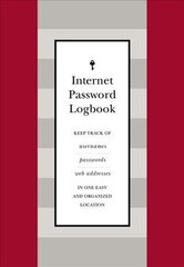 Internet Password Logbook (Red Leatherette): Keep track of usernames, passwords, web addresses in one easy and organized location цена и информация | Книги по экономике | kaup24.ee