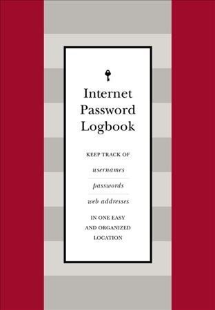 Internet Password Logbook (Red Leatherette): Keep track of usernames, passwords, web addresses in one easy and organized location hind ja info | Majandusalased raamatud | kaup24.ee