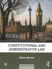 Constitutional and Administrative Law 14th edition hind ja info | Majandusalased raamatud | kaup24.ee