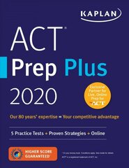 ACT Prep Plus 2020: 5 Practice Tests plus Proven Strategies plus Online цена и информация | Книги по социальным наукам | kaup24.ee