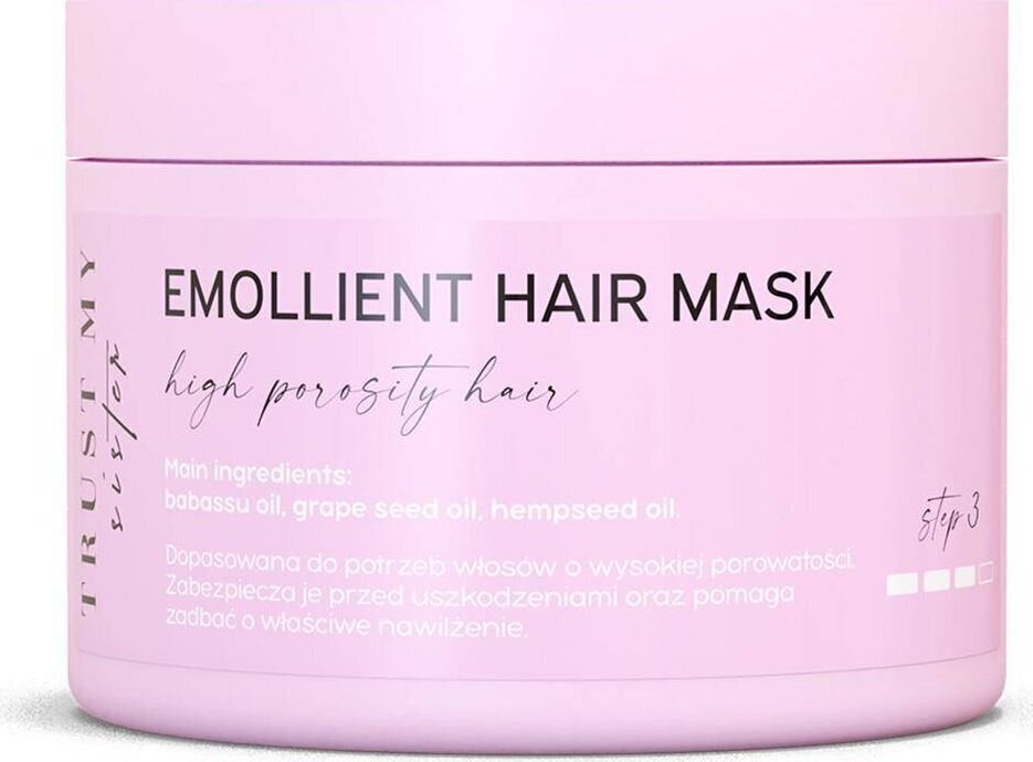 Pehmendav juuksemask Trust My Sister Emollient Hair Mask pehmendav mask suure poorsusega juustele 150g цена и информация | Maskid, õlid, seerumid | kaup24.ee