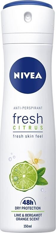 Pihustatav deodorant Nivea Fresh Citrus naistele, 150 ml цена и информация | Deodorandid | kaup24.ee