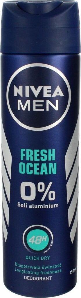 Pihustatav deodorant Nivea Fresh Ocean meestele, 150ml цена и информация | Deodorandid | kaup24.ee