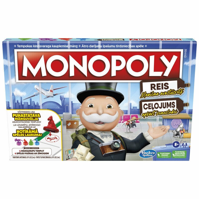 Mäng Monopoly: reis. Maailma avastusretk, EE, LV цена и информация | Lauamängud ja mõistatused | kaup24.ee