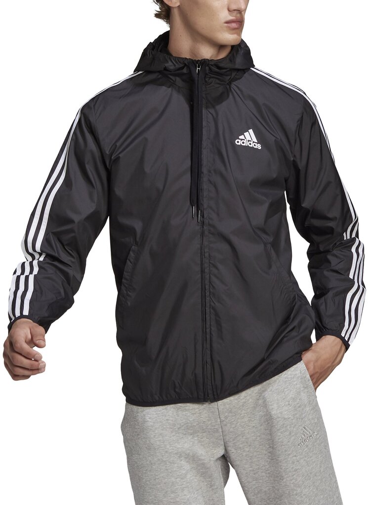 Meeste jope Adidas M 3s Wv Wb Black GK9026 GK9026/L hind ja info | Meeste spordiriided | kaup24.ee