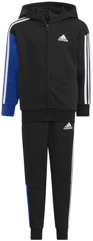 Laste spordikostüüm Adidas Lk 3s Ft Set Black HM9678 HM9678/140 цена и информация | Komplektid poistele | kaup24.ee