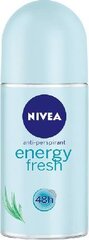 Rulldeodorant Nivea Energy Fresh, 50 ml hind ja info | Deodorandid | kaup24.ee