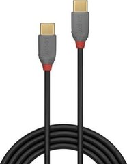 3m USB 2.0 Type C Cable, Anthra Line, Lindy 36873 цена и информация | Кабели для телефонов | kaup24.ee