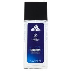 Дезодорант-спрей Adidas UEFA Champions League 75 мл цена и информация | Дезодоранты | kaup24.ee