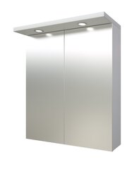 Peegelkapp Quadro/Pro 60 cm, valge hind ja info | Vannitoakapid | kaup24.ee