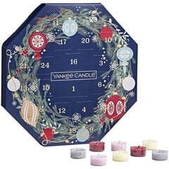 Yankee Candle Christmas Advendikalender 24 tk x 9,8 g teeküünlad + hoidik hind ja info | Küünlad, küünlajalad | kaup24.ee