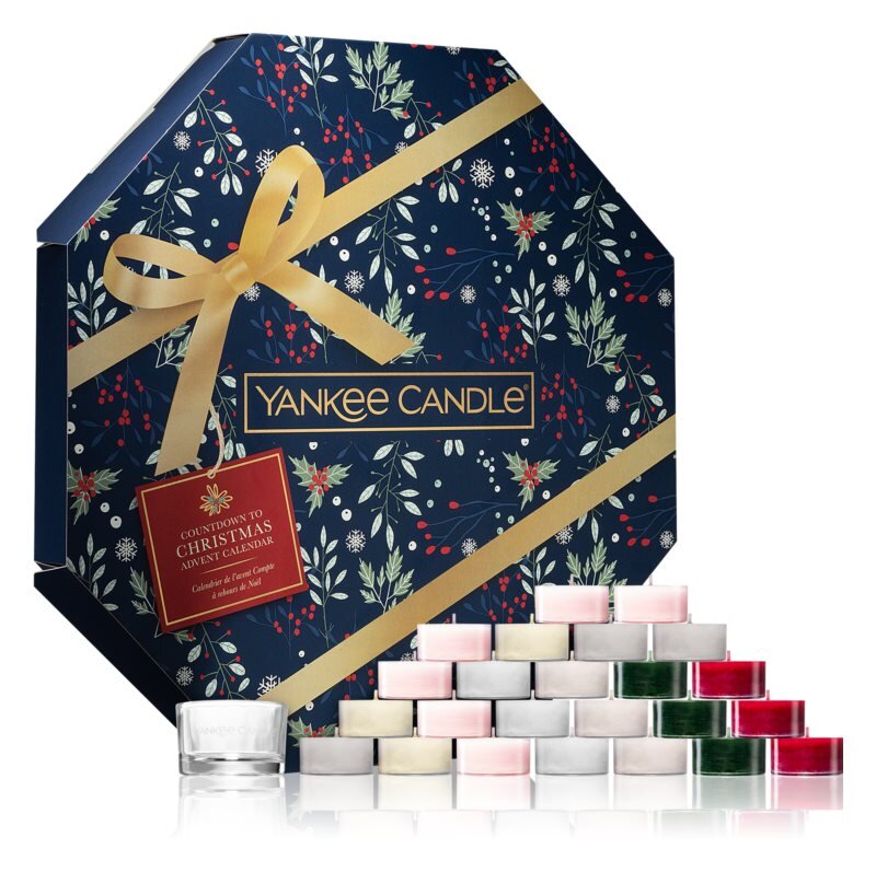 Yankee Candle Christmas Advendikalender 24 tk x 9,8 g teeküünlad + hoidik hind ja info | Küünlad, küünlajalad | kaup24.ee