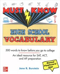 Must Know High School Vocabulary hind ja info | Ühiskonnateemalised raamatud | kaup24.ee