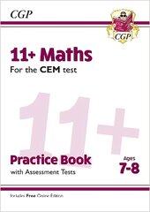 11plus CEM Maths Practice Book & Assessment Tests - Ages 7-8 (with Online Edition) цена и информация | Развивающие книги | kaup24.ee