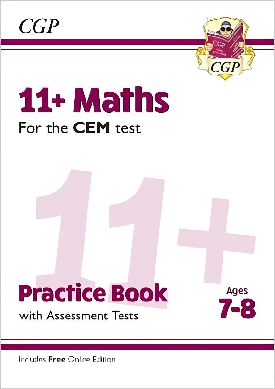11plus CEM Maths Practice Book & Assessment Tests - Ages 7-8 (with Online Edition) цена и информация | Laste õpikud | kaup24.ee