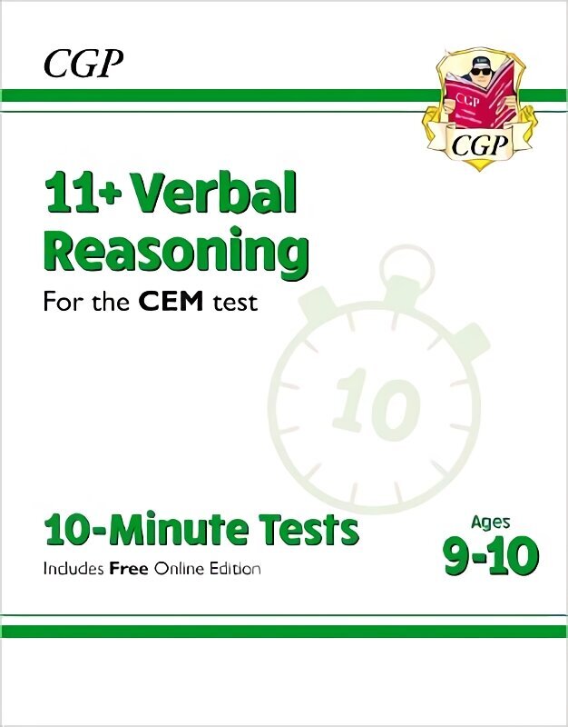 11plus CEM 10-Minute Tests: Verbal Reasoning - Ages 9-10 (with Online Edition) цена и информация | Laste õpikud | kaup24.ee