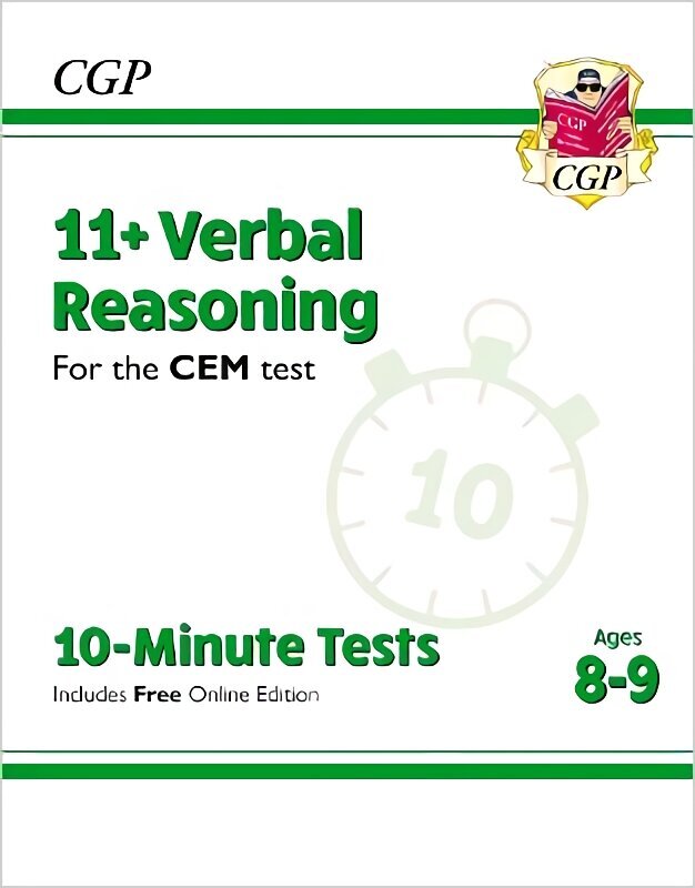 11plus CEM 10-Minute Tests: Verbal Reasoning - Ages 8-9 (with Online Edition) цена и информация | Laste õpikud | kaup24.ee