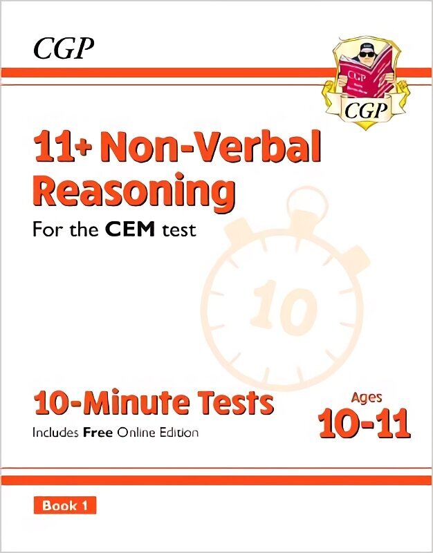 11plus CEM 10-Minute Tests: Non-Verbal Reasoning - Ages 10-11 Book 1 (with Online Edition) цена и информация | Laste õpikud | kaup24.ee