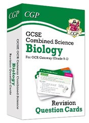 GCSE Combined Science: Biology OCR Gateway Revision Question Cards hind ja info | Noortekirjandus | kaup24.ee