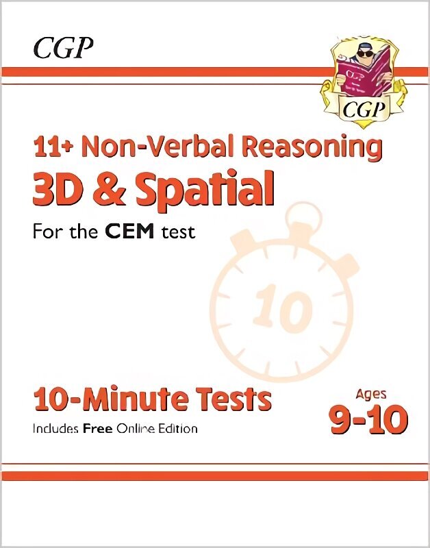 11plus CEM 10-Minute Tests: Non-Verbal Reasoning 3D & Spatial - Ages 9-10 (with Online Edition) hind ja info | Laste õpikud | kaup24.ee