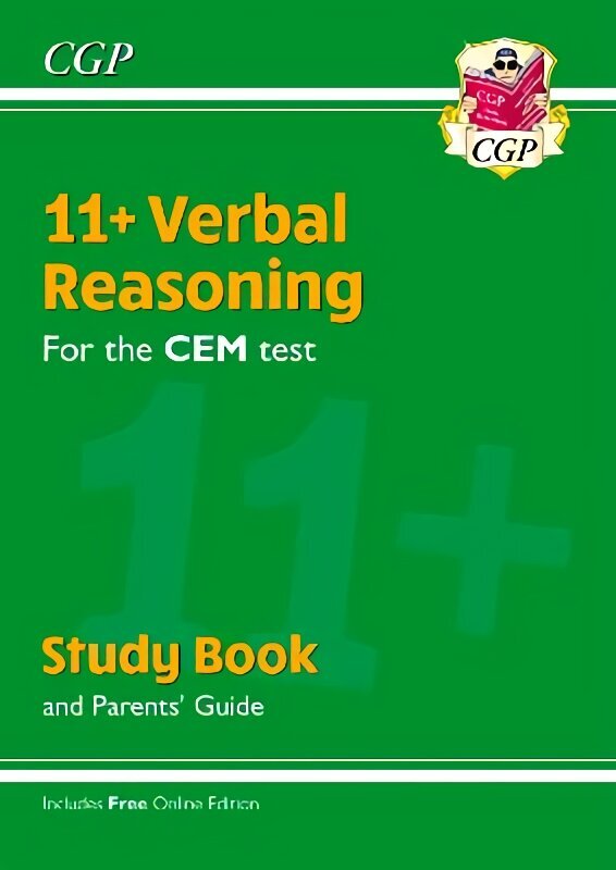 11plus CEM Verbal Reasoning Study Book (with Parents' Guide & Online Edition) hind ja info | Laste õpikud | kaup24.ee