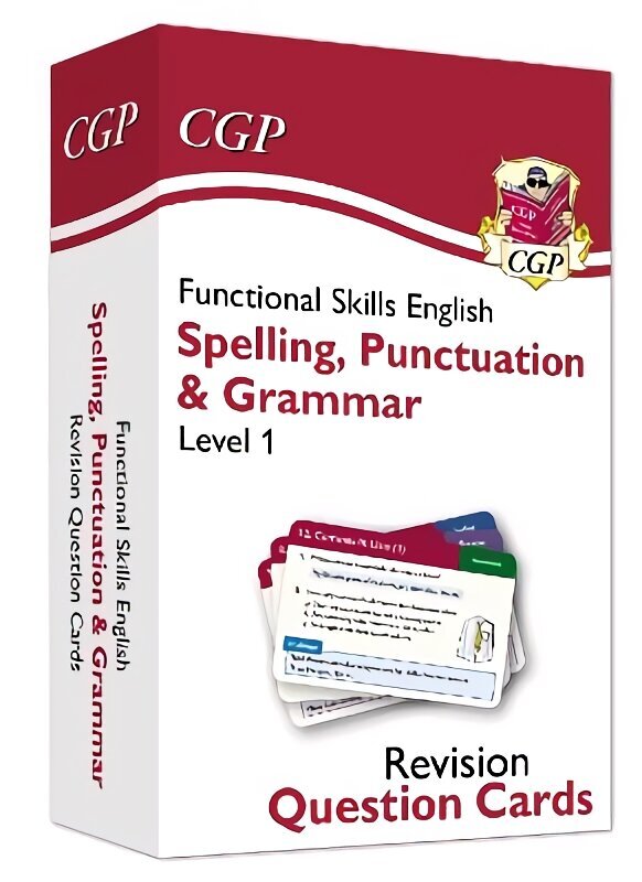 Functional Skills English Revision Question Cards: Spelling, Punctuation & Grammar - Level 1 цена и информация | Noortekirjandus | kaup24.ee