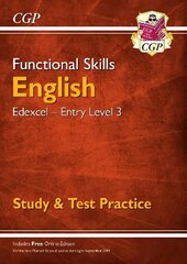 Functional Skills English: Edexcel Entry Level 3 - Study & Test Practice hind ja info | Noortekirjandus | kaup24.ee
