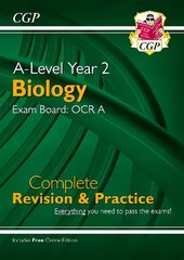 A-Level Biology: OCR A Year 2 Complete Revision & Practice with Online Edition цена и информация | Развивающие книги | kaup24.ee