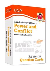 GCSE English: AQA Power & Conflict Poetry Anthology - Revision Question Cards hind ja info | Noortekirjandus | kaup24.ee