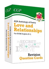 GCSE English: AQA Love & Relationships Poetry Anthology - Revision Question Cards hind ja info | Noortekirjandus | kaup24.ee