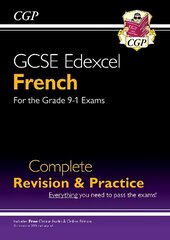 GCSE French Edexcel Complete Revision & Practice plus Online Edition & Audio: GCSE French Edexcel complete revision & practice with audio-CD, Grade 9-1 , Complete Revision & Practice - Course hind ja info | Noortekirjandus | kaup24.ee