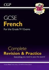 GCSE French Complete Revision & Practice (with CD & Online Edition) - Grade   9-1 Course: GCSE French Complete revision & practice with audio-CD 9-1, Grades 9-1 цена и информация | Книги для подростков и молодежи | kaup24.ee